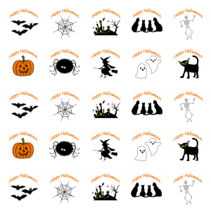 Halloween Stickers Sheet of 35