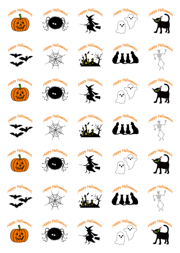 Halloween Stickers Sheet of 35