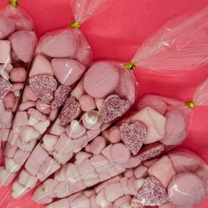 Pink Sweets Themed Sweet Cones
