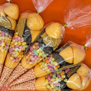 Chocolate Orange Themed Sweet Cones