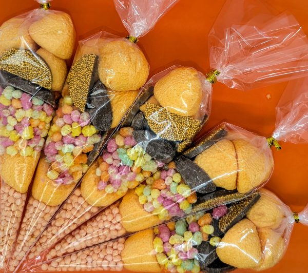 Chocolate Orange Themed Sweet Cones
