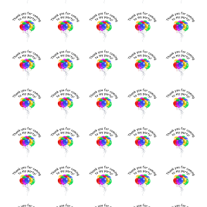 Party Stickers Labels for Party Sweet Cones