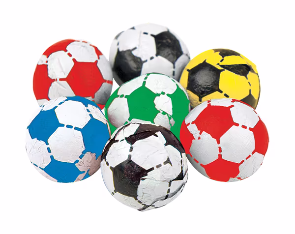 Chocolate footballs