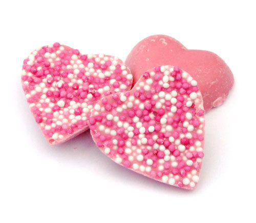 Pink Chocolate Hearts